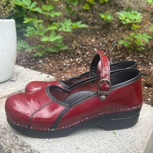 Vintage Dansko red leather